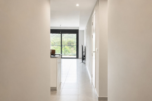 Bright entrance and hallway area