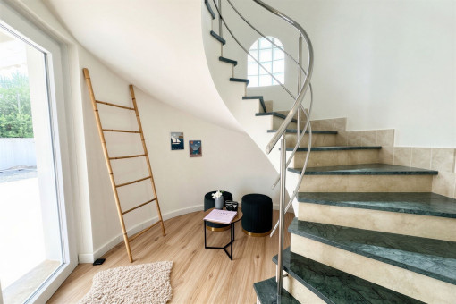 Elegant spiral staircase