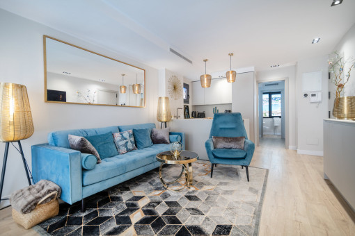 Open-Plan Living and Kitchen Area