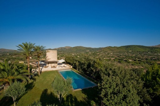 Pool and garden area