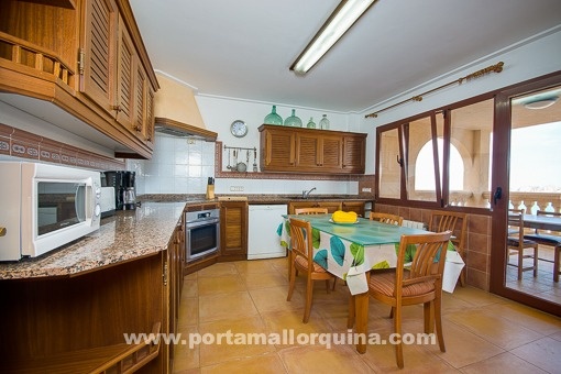 Kitchen and dining area