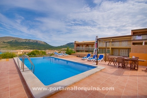 Pool with landscape view