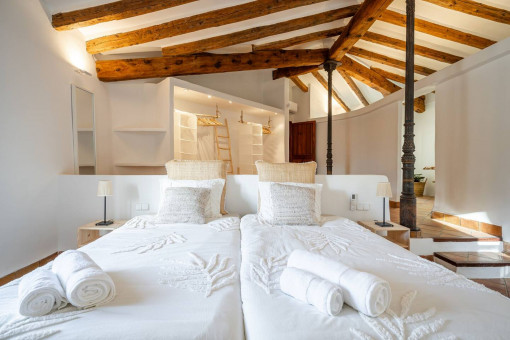 One of the three bedrooms