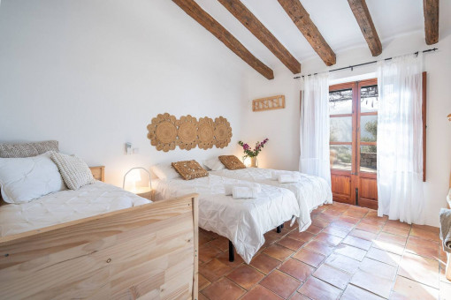One of the three bedrooms