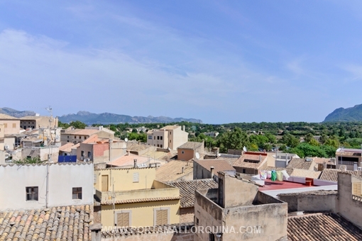 Panoramic views from the upper terrace