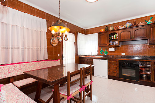 Dining area and kitchen