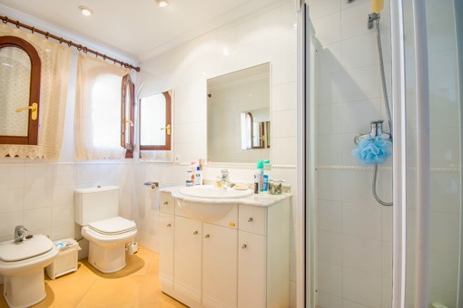 Bathroom with daylight and shower
