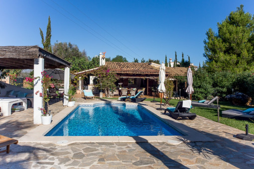 Sunny pool area
