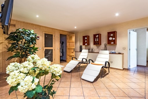 Private spa with sauna