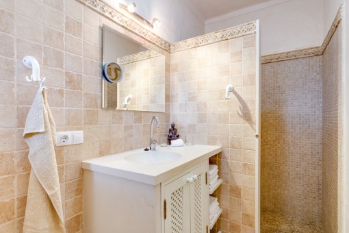 The main house has 3 bathrooms