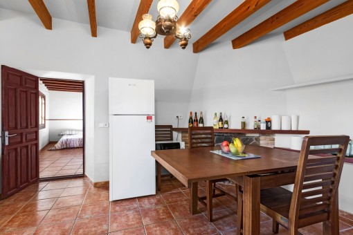 Bright dining area