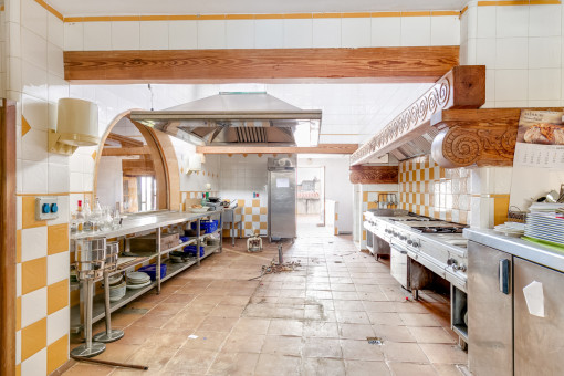 Spacious gastronomy kitchen