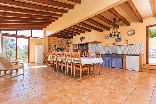 Spacious dining area