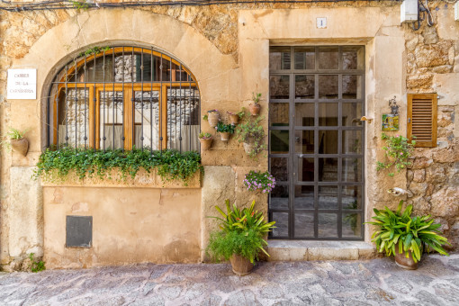 Inviting access to the village house
