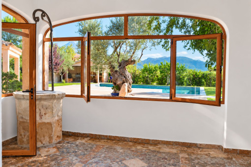 Views to the pool area