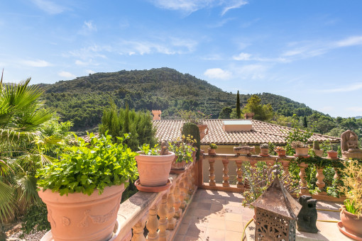 Charming terrace with mountain views