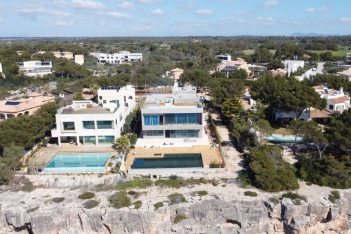 The villa from a birds-eye view