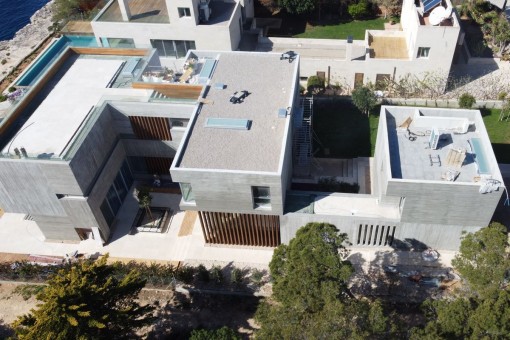 The villa from a birds-eye view