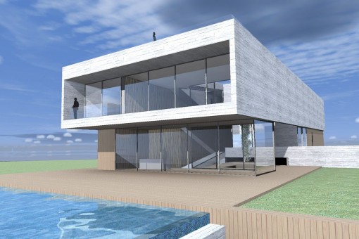 New built villa with sea view in Cala Pi
