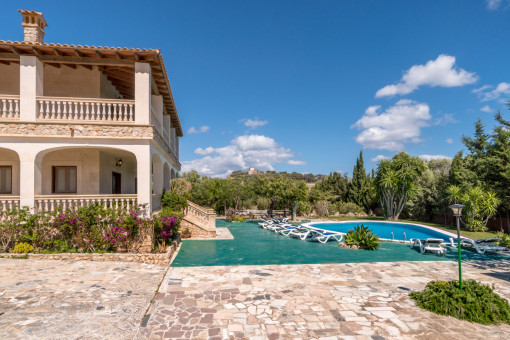 Large, private pool area