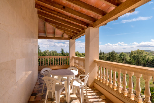 Balcony with sweeping views