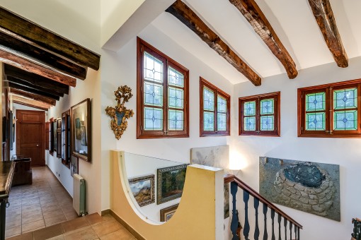 Staircase and gallery of the house