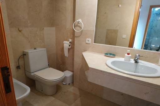 One of 2 bathrooms