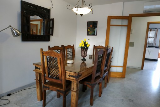 Beautiful rustic dining area