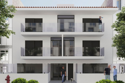 Modern apartment under construction between Alcudia and Bahia de Pollenca