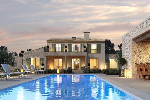 The finca by night