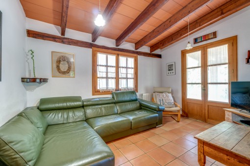 Living area with terrace access