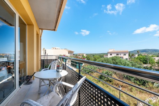 Balcony with sweeping views