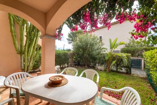 Terrace with private garden