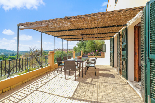 Beautiful covered terrace