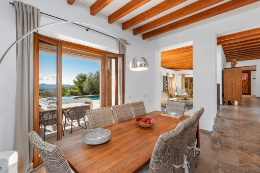 Inviting dining area