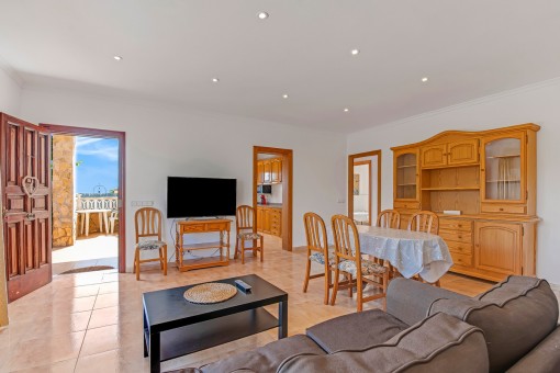 Living and dining area on the ground floor