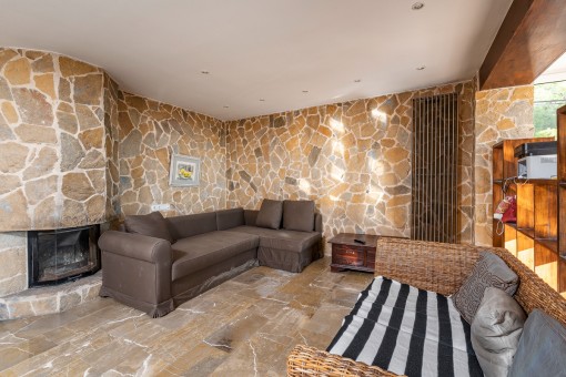 Cozy fire place