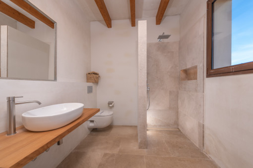Bathroom with walk-in shower
