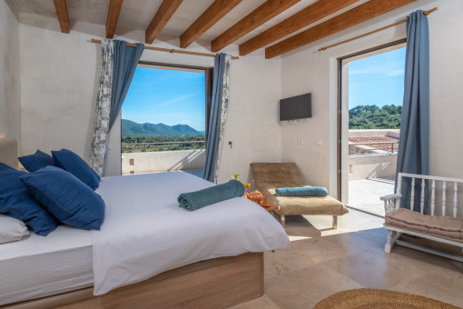 Master suite with private balcony
