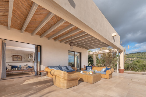 Sitting area on the terrace