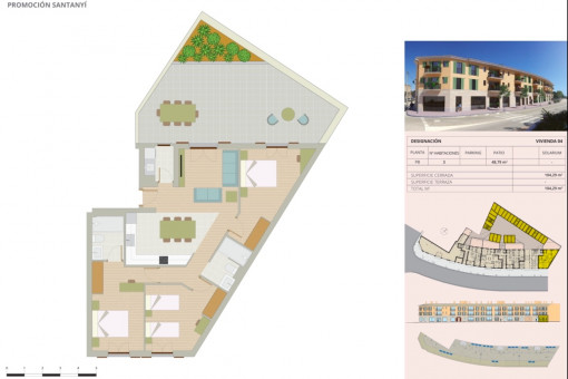 Construction plan apartment Nr4
