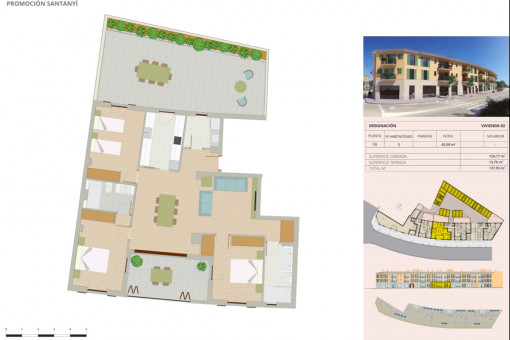 Construction plan apartment Nr2