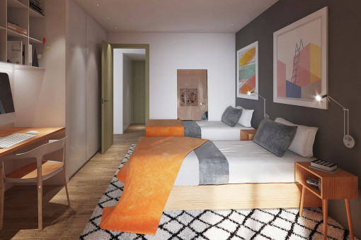 Spacious double bedroom