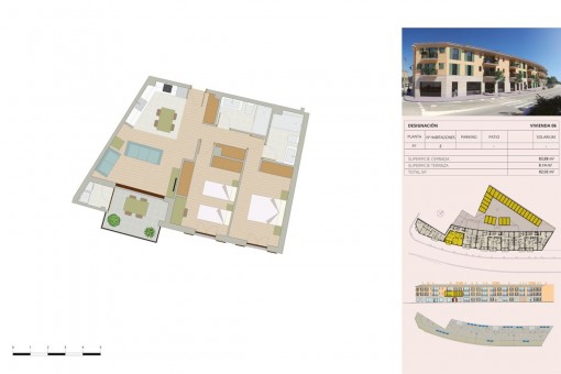 Construction plan apartment Nr. 6