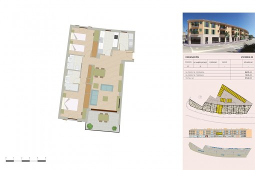 Construction plan apartment Nr. 8