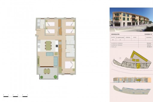 Construction plan apartment Nr. 10