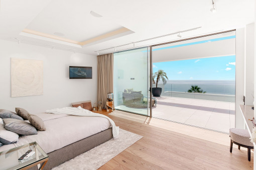 Bedroom with balcony