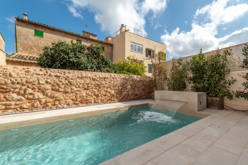 Patio with community pool