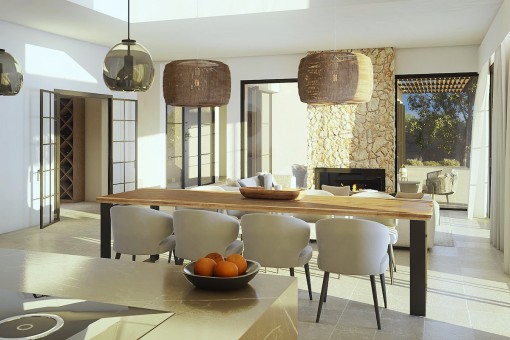 Noble dining area