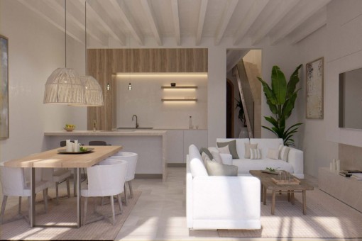Alternative view of the living area